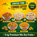 5KG Premium Mix Dry Fruits Combo – Almonds, Cashews, Pistachios, Walnuts & Raisins